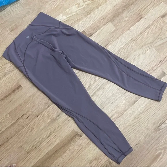 Lululemon Train Time Pants 7/8 Lavender Mulberry Leggings 25” size 10 - Picture 4 of 13